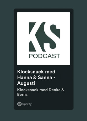 Podcast: Klocksnack med Hanna & Sanna. Augustisnack!